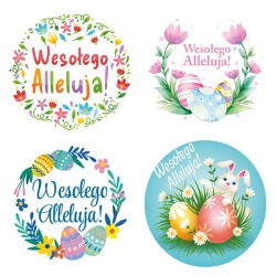 Naklejki na rolce Wesołego...