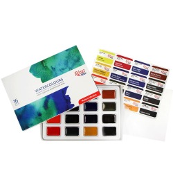 Farby akwarelowe w kostkach...