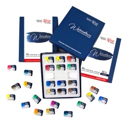 Farby akwarelowe w kostkach...