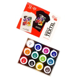 Farby do tkanin 12 kolorów...