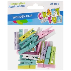 Drewniane spinacze kolorowy...