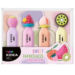 Zakreślacze owoce 4 sztuki...