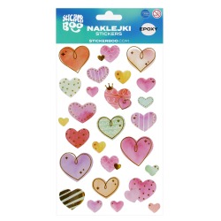 Naklejki epoxy Serca 10x20...