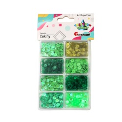 Pailletten Mix grün 8x2.5g...