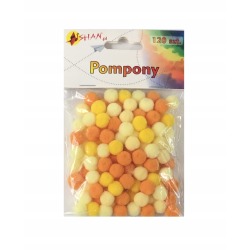 Farbe Pompons Mix 120 Stk....
