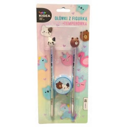 Zestaw 2 ołówków z figurką...