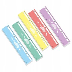 Plastiklineal 20 cm Pastell...