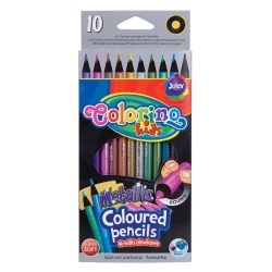 Metallic colored pencils in...