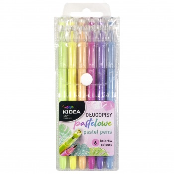 6 pastel colors ballpoint...