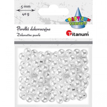 Dekorative weiße Perlen 8...