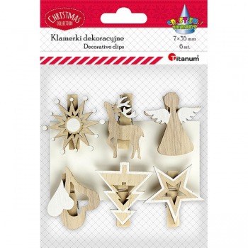 Decorative clips, 6 pcs....