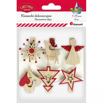 Dekoclips, 6 Stk. Titanum...