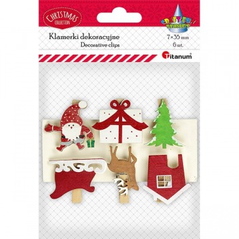 Dekoclips 6 Stk. Titanum...