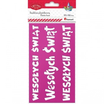 Plastic Christmas template...