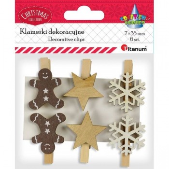 Decorative clips 6 pcs....