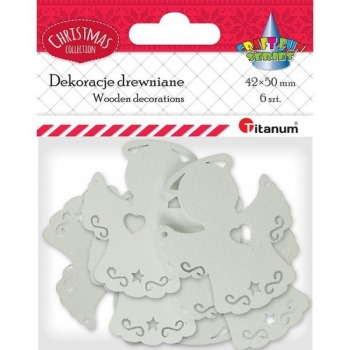 Wooden decorations 6 pcs....