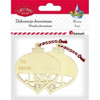 Wooden pendants 75x85mm...