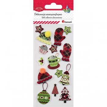 Decorative stickers, caps,...