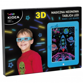 Blue Kidea 3D neon magic board