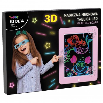 3D pink Kidea neon magic board