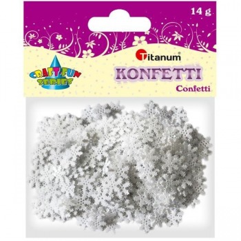 Konfetti Schneeflocken 10mm...