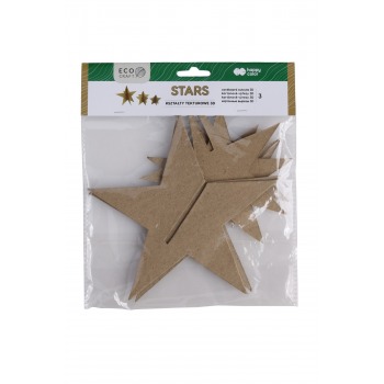 Kształty tekturowe 3D STARS...