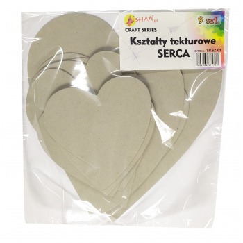 Kształty tekturowe Serca 9...