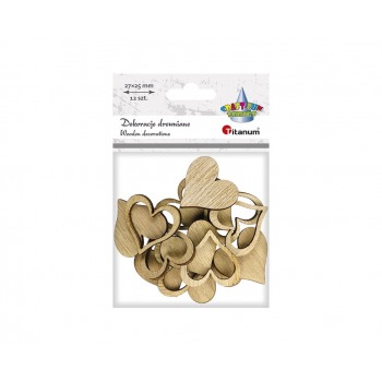 Wooden full hearts and...