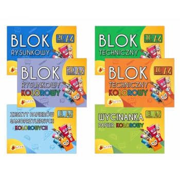 Komplet bloków szkolnych +...