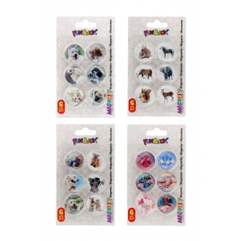 Round magnets with motifs -...