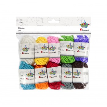 10 Farben x 10 g Titanum...