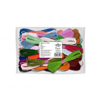 Mulina of 50 colors, 8m...