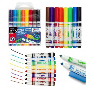 8 Farbmarker mit konischer...