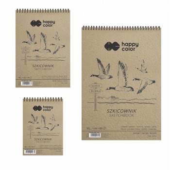 Szkicownik na spirali Happy...