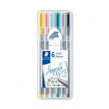 Fineliner Triplus 6 colors...