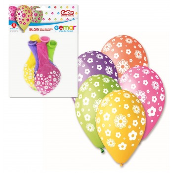 Balony premium Kwiaty 5 szt...
