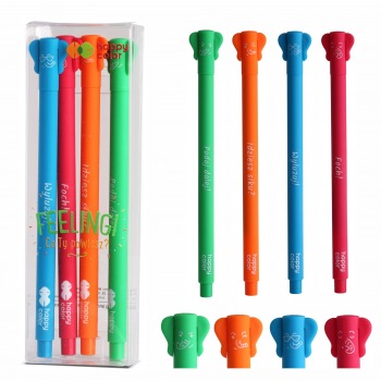 Gel pens 4 pcs 0.5mm Happy...