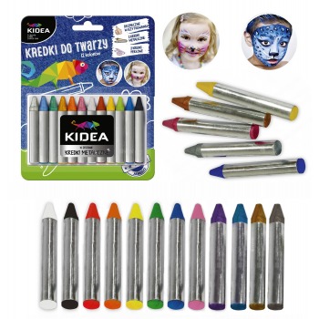 12 colors x 2.5 g Kidea...