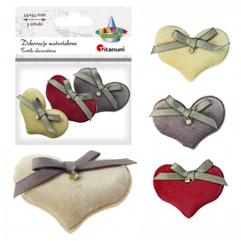 Material decorations Heart...