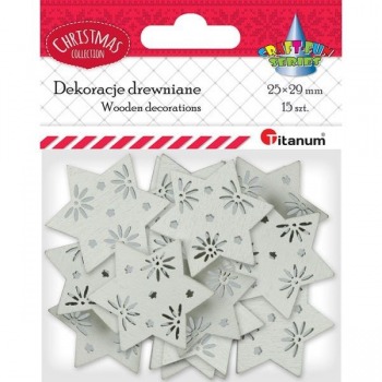 Dekoracje drewniane 15 szt...