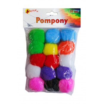 Color pompoms mix 5 cm 15...